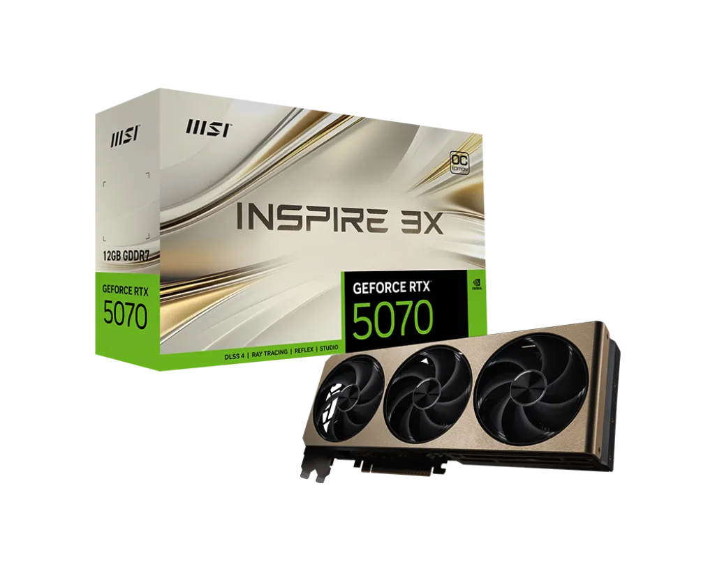 Card màn hình MSI GeForce RTX 5070 12G INSPIRE 3X OC